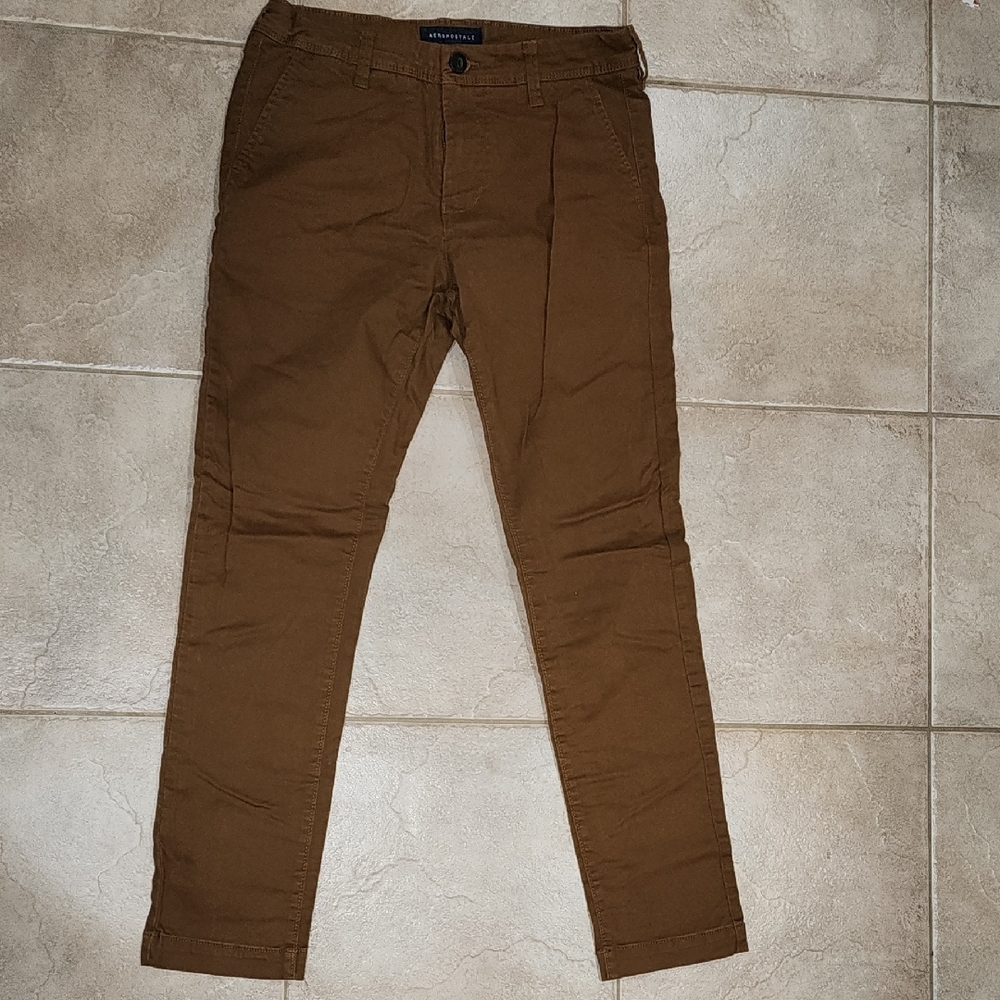 Aeropostale Men's Light Brown Chinos